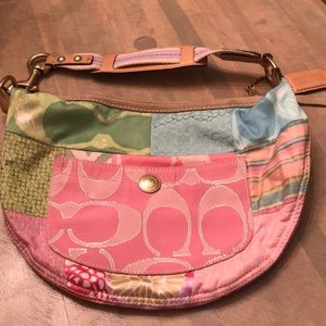 Coach patchwork purse Lily Pulitzer type prints